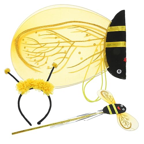 VALICLUD 1satz Bienenkostüm Set Für Mädchen Teiliges Set Mit Haarreif Flügeln Und Zauberstab Für Halloween Und Fasching Süßes Cosplay Zubehör Für Mädchen VALICLUD 1satz Bienenkostüm Set Für Mädchen Teiliges Set Mit Haarreif Flügeln Und Zauberstab Für Halloween Und Fasching Süßes Cosplay Zubehör Für Mädchen von VALICLUD
