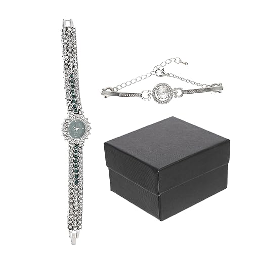 VALICLUD 1satz Damen Armbanduhr Mit Handgelenkarmband Quarz Uhr Mit Eleganter Rhinestone-Dekoration Casual Stil Für Verschiedene Anlässe Stilvolles VALICLUD 1satz Damen Armbanduhr Mit Handgelenkarmband Quarz Uhr Mit Eleganter Rhinestone-Dekoration Casual Stil Für Verschiedene Anlässe Stilvolles von VALICLUD