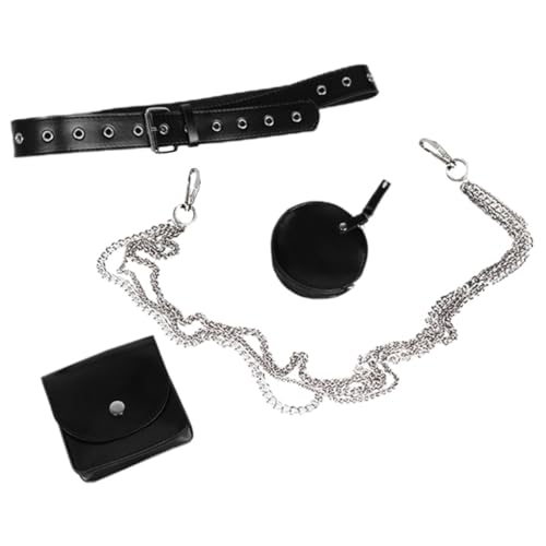 VALICLUD 1satz Ketten-waistbag Für Damen Verstellbare Hüfttasche Aus Pu Mit Abnehmbarer Dekokette Leichte Umhängetasche Für Festivals Reisen Und Alltag Stilvolle Damenhandtasche von VALICLUD