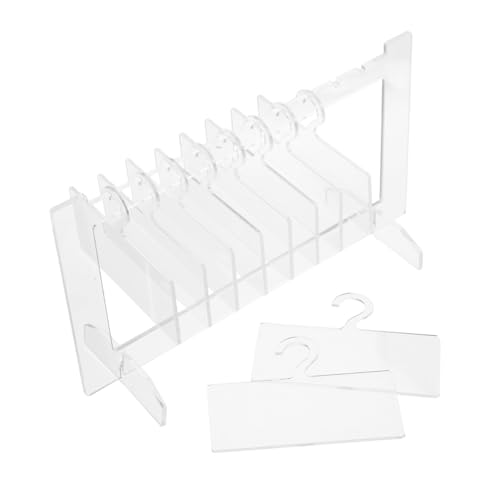 VALICLUD 1satz Kleiner Acryl-nagelausstellungsständer Mit Hänger Transparente Organizer-platte Für Nageldesigns Im Salon Für Desktop-organisation Und Tragbaren Einsatz von VALICLUD