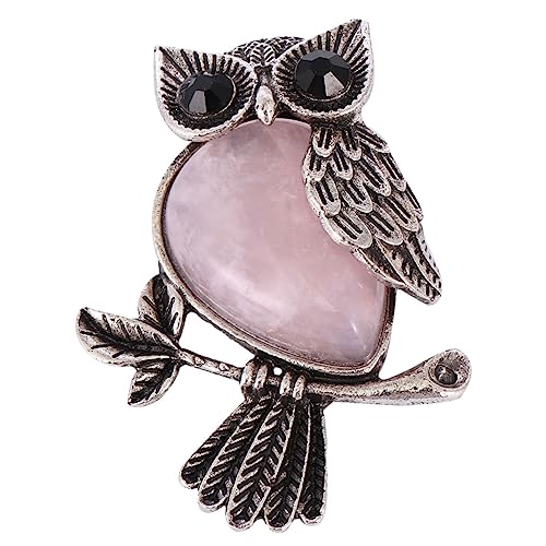 VALICLUD 1stück Kreative Eulenform Brosche Mit Kristallen Elegante Brustnadel Für Hochzeiten Und Partys Als Schal-clip Oder Mantel-pin von VALICLUD