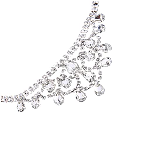 VALICLUD Modisches Hochzeits-haarband Kreatives Strass-braut-kopfstück Silbernes Kleid-accessoire von VALICLUD