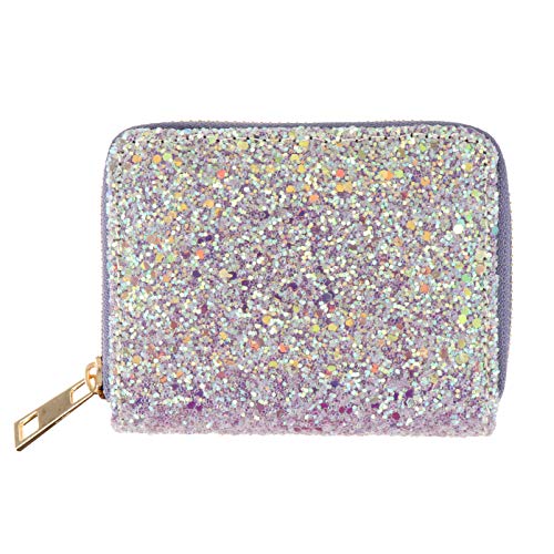 VALICLUD 1stk Geldbörse Glitzerndes Portemonnaie Wechseltasche Aus Leder Geldbeutel Für Münzen Für Frauen Münzbeutel Aus Pu-Leder Aufbewahrungstasche Karte Mädchen Reißverschluss von VALICLUD