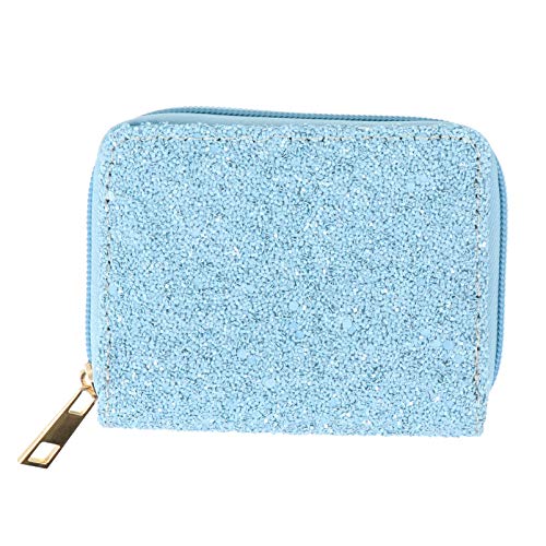 VALICLUD 1stk Geldbörse Münzbeutel Aus Pu-Leder Damenkartenhalter Glitzerkredithalter Für Frauen Portemonnaie Brieftasche Mit Münzhalter Schmuckhalter Mit Reißverschluss Klein Münze Student von VALICLUD