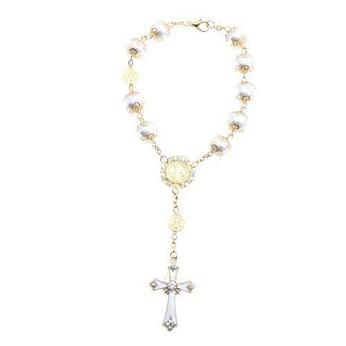 VALICLUD 5 Religiöse Kreuz Armband Rosenkranz Taufe Rosenkranz Schmuck Kreuz Blickfang Täglichen Zubehör VALICLUD 5 Religiöse Kreuz Armband Rosenkranz Taufe Rosenkranz Schmuck Kreuz Blickfang Täglichen Zubehör von VALICLUD