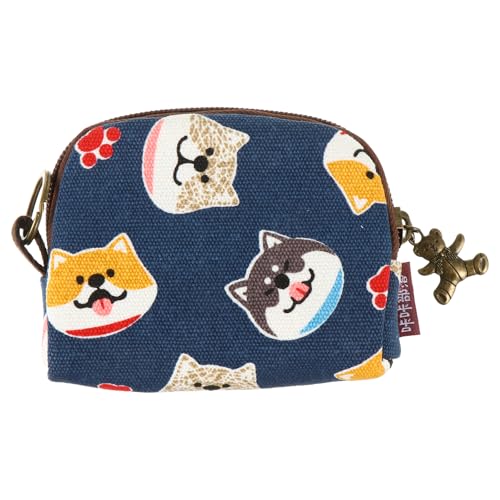 VALICLUD Münztasche im Japanischen Stil Geldbörse mit Tiermuster Kleiner Handtasche Segeltuch Kleinformat Damen Mädchen Aufbewahrung für Münzen Schlüssel Lippenstift Kosmetik Geschenkidee von VALICLUD
