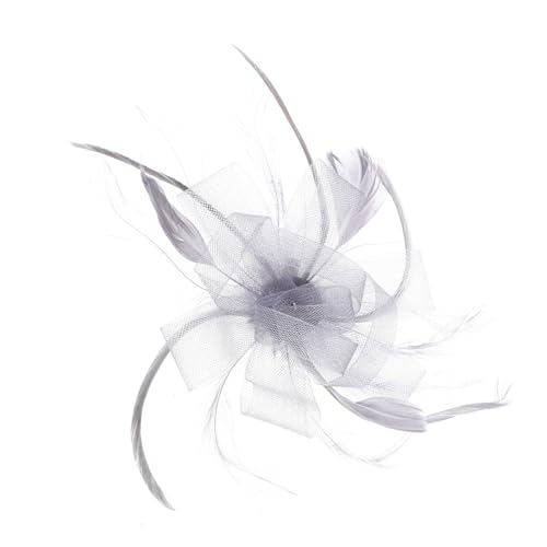 VALICLUD 1stück Blumen Mesh Haarclip Haarschmuck Für Damen Graues Headdress Aus Netzmaterial Leicht Und Einfach Zu Kombinieren Für Hochzeiten Und Partys von VALICLUD