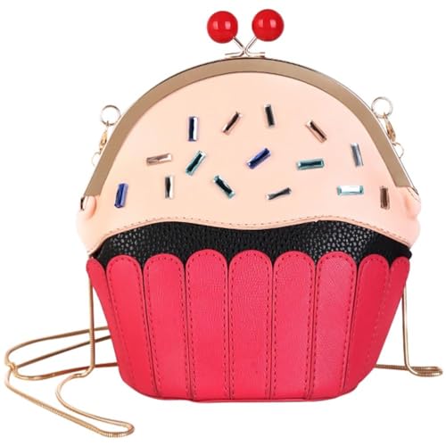 VALICLUD 1stk Messenger-umhängetasche Geldbörsen Für Damen Im Unten Kawaii Geldbörse Geldbörsen Für Mädchen Cajas Para Cupcakes Brieftasche Schultertaschen Kind Pu Lässige Tasche von VALICLUD