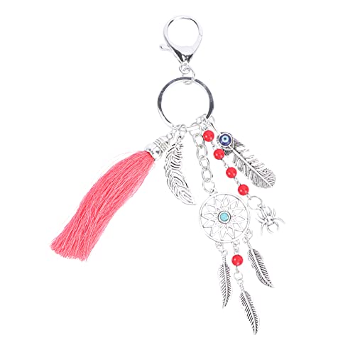 VALICLUD 1stück Retro Schlüsselanhänger Boho Stil Mit Quaste Metallanhänger Für Taschen Kreative Dekoration Für Frauen Und Zu Neujahr von VALICLUD