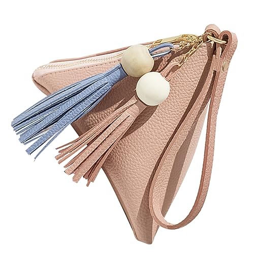 VALICLUD 1stück Damen Handtasche Mini Zipper Geldbörse Pu Triangular Schlüsselhalter Modischer Schlüsselbeutel Für Alltag Shopping Und Freizeit von VALICLUD