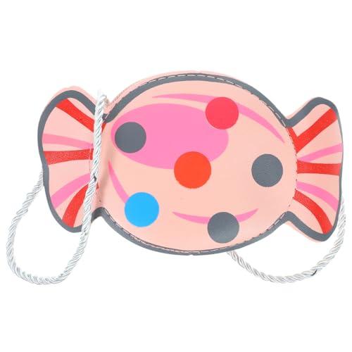 VALICLUD SüßE Candy UmhäNgetasche FüR MäDchen Mini GeldböRse in Bonbonform Perfekt FüR AusflüGe Rosa Pu Handtasche FüR Kinder von VALICLUD