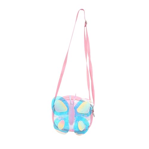 VALICLUD 1stk -schmetterlings-kuriertasche Für Kinder Umhängetasche Aus Stroh Für Damen Tragetasche Strandtaschen Prinzessin Geldbörse Krawatte Fräulein Eimertasche Pailletten von VALICLUD