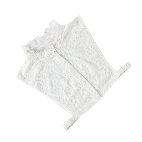VALICLUD 1stück Abnehmbarer Damen Fake Kragen Mit Rüschen Halblanges Shirt Modischer Kragen Für Party Und Bequemes Und Design von VALICLUD
