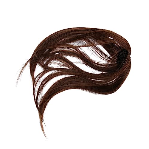 VALICLUD Für Damen Unsichtbar Und Nahtlos Haarteil in Hellbraun Natürlich Hängende Wangenpartie Für Halloween Konzerte Hochzeiten Und Verabredungen von VALICLUD