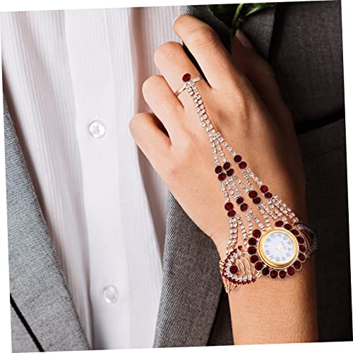 VALICLUD 1stück Damen Armbanduhr Mit Hochwertigem Quarzwerk Elegantes Design Für Besondere Anlässe Passendem Ring Set Für Frauen Und Mädchen von VALICLUD