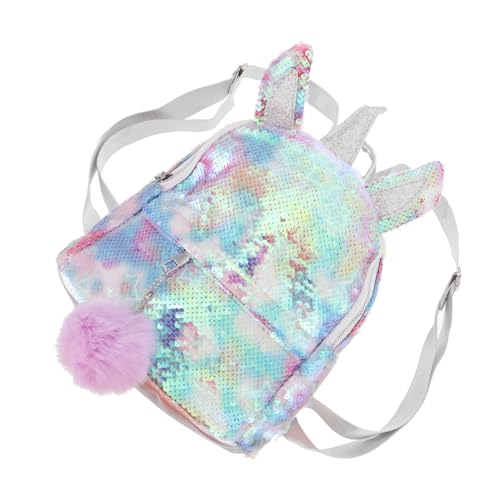 VALICLUD Einhorn Pailletten Rucksack Eltern-Junge Mädchen-Rucksack Vorschultasche Mädchenrucksack Kleinkindrucksack Robustes Material Leicht Zu Tragen Vielseitig Einsetzbar Für Schule Reise von VALICLUD