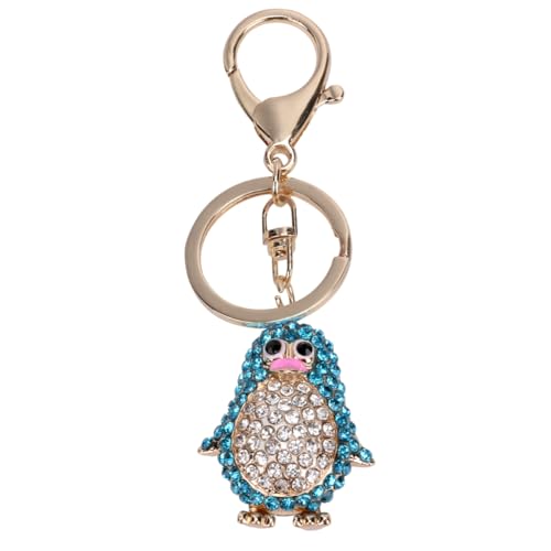 VALICLUD 1stück Glitzernder Schlüsselanhänger Mit Süßem Pinguin- Metallanhänger Für Autoschlüssel Taschen Und Geldbörsen Perfektes Für Freunde Und Familie von VALICLUD