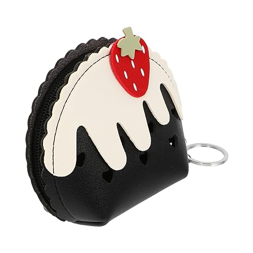 VALICLUD 1stück Handheld Erdbeer-münzbeutel Geldbörse Für Mädchen Kompakte Pu Geldtasche Leicht Und Tragbar Für Schule Und Freizeit von VALICLUD