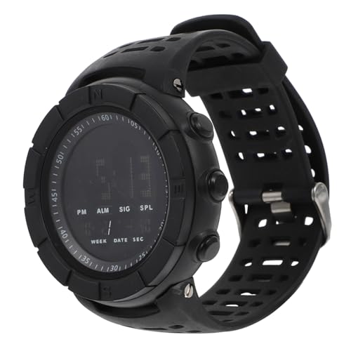 VALICLUD 1stück Kreative LCD Elektronische Outdoor-sportuhr Mit Praktischem Design Für Laufen Und Radfahren Schwarz Und Verstellbares Armband Für Gelegenheiten von VALICLUD