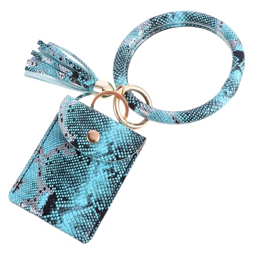 VALICLUD 1stück Modischer Münzbeutel Mit Quaste Und Schlüsselanhänger Armband Und Kartenetui Im Alligator-Look Helle von VALICLUD