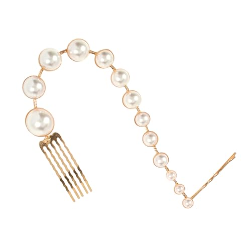 VALICLUD Perle String Haar Clip Mode Haarnadel Stilvolle Lange Kopfschmuck Pferdeschwanz Dekoration Für Frauen Mädchen von VALICLUD