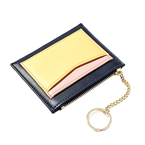 VALICLUD 1stück Praktisch Damen Zipper Wallet Aus Pu-Leder Mit Fächern Modisches Design Für Unterwegs Dunkles Blau Langlebig Und Leicht Geldbörse Für Frauen von VALICLUD