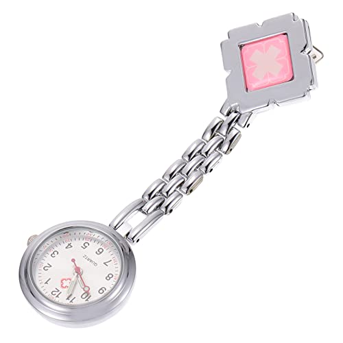 VALICLUD 1stück Praktische Krankenschwesteruhr Mit Clip Leicht Ablesbare Taschenuhr Für Pflegepersonal Elektronische Fob Uhr Mit Silberner Kette Für Einsatz Im Gesundheitswesen von VALICLUD
