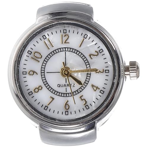 VALICLUD 1stück Stylische Digitale Uhr Für Und Frauen Mini Fingeruhr Mit Großen Ziffern Modisches Accessoire Silber Für Alltag Und Besondere Anlässe von VALICLUD