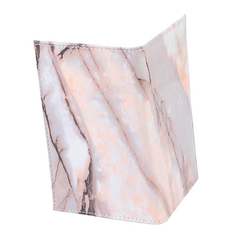 VALICLUD 1stück Tragbarer Reisepasshalter Aus Kunstleder Marmor- Stilvoller Passhülle Für Männer Und Frauen Praktische Und Kompakte Reisepassschutzhülle von VALICLUD