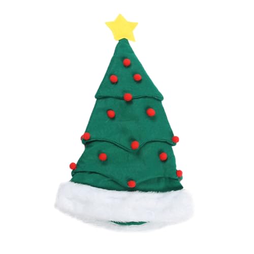 VALICLUD 1stück Weihnachtsbaum-mütze Für Erwachsene Lustige Weihnachtsmütze Bequeme Weihnachts-dekokappe Für Festlichkeiten Und Partys Hochwertiges Langlebiges Material Als von VALICLUD