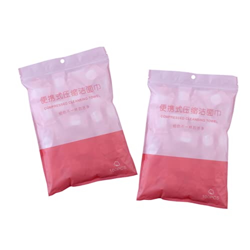 VALICLUD 2taschen Komprimiertes Handtuch Für Reisen Einweg-feuchttuch Mit Hoher Saugfähigkeit Komprimiertes Handtuch Für Draußen Leicht Und Tragbar von VALICLUD