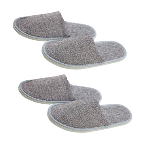 VALICLUD 2 Paar Einweg Hausschuhe Unisex Reise Slipper Leicht Atmungsaktiv Rutschfest für Hotel Gäste und Zuhause von VALICLUD