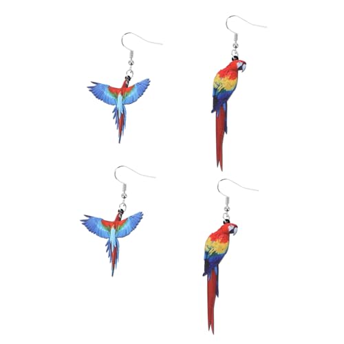 VALICLUD 2 Paar Modische Ohrtropfen Ohrringe Für Mädchen Im Vogelmuster Hypoallergenes Ohrzubehör Trendiger Damenschmuck Für Den Alltag Und Besondere Anlässe von VALICLUD