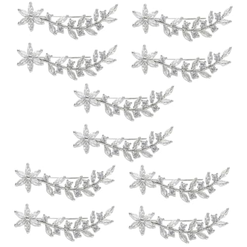 VALICLUD 2paare Blumenblatt Ohrringe Mit Strasssteinen Eleganter Ear Crawler Für Damen Leichte Und Komfortable Ohrklemmen Für Besondere Anlässe Und Alltag Goldene Ohrringe Für Frauen von VALICLUD