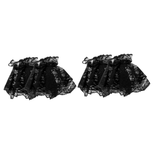 VALICLUD 2 Paar Spitzenärmel Handgelenkmanschetten für Frauen elastische Handgelenksmanschetten Hochzeits-Party-Manschette Hochzeit Brautmanschette Lolita-Handgelenkmanschetten Black VALICLUD 2 Paar Spitzenärmel Handgelenkmanschetten für Frauen elastische Handgelenksmanschetten Hochzeits-Party-Manschette Hochzeit Brautmanschette Lolita-Handgelenkmanschetten Black von VALICLUD
