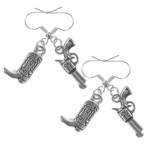 VALICLUD 2paare Cowgirl-ohrringe Für Mädchen Western-ohrringe Baumelnde Cowboy- Lustige Vintage- Für Frauen Kreative Westernschmuck von VALICLUD