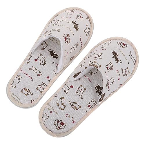 VALICLUD 2 Paare Einweg Hausschuhe Hotel Slipper Rutschfest Atmungsaktiv Komfortabel für Damen Herren Reise Spa Gäste von VALICLUD