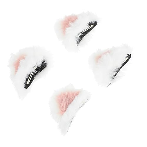 VALICLUD 2paare Katzenohren Haarspangen Dekoration Pelziges Ohr Zum Anklipsen Für Mädchen Party Schmuck Kopf Verschönern Ersatz von VALICLUD