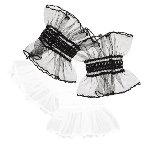 VALICLUD 2paare Fingerlose -handgelenk-cuffs Lace-handschuhe Für Mädchen Kostümzubehör Für Lolita-mode Und Atmungsaktive Und Bequeme Handgelenk-accessoires von VALICLUD