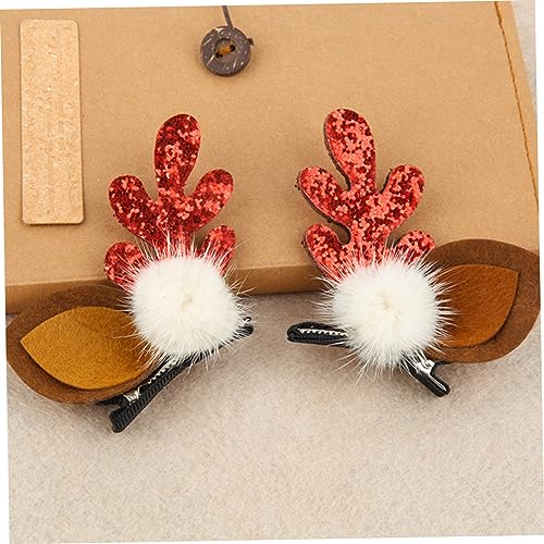 VALICLUD 2 Paare Weihnachts Haarspangen Geweih Haarschmuck Party Kopfbedeckung Festliche Haarklammern für Mädchen und Damen Weihnachtsdeko Zubehör VALICLUD 2 Paare Weihnachts Haarspangen Geweih Haarschmuck Party Kopfbedeckung Festliche Haarklammern für Mädchen und Damen Weihnachtsdeko Zubehör von VALICLUD