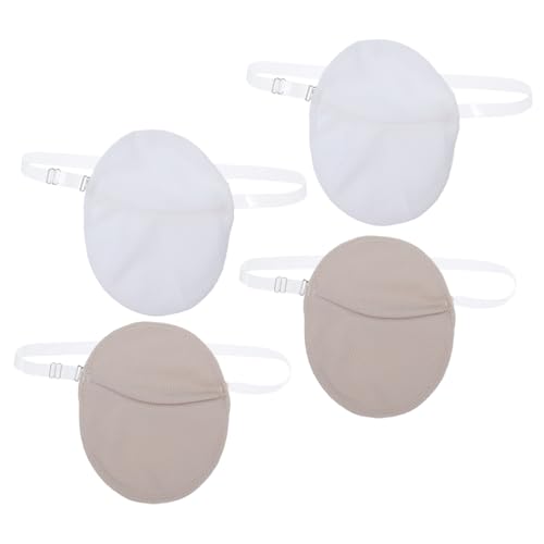 VALICLUD 2 Paare Wiederverwendbare Achselpads Transparente Schweißabsorber mit Schulterträgern Unsichtbare Schweißschutz Pads für Damen und Herren Waschbar Optimaler Schutz vor von VALICLUD