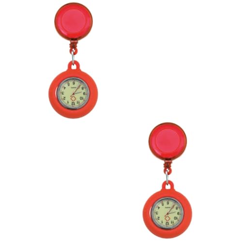VALICLUD 2stücke Tragbare Krankenschwesteruhr Mit Einziehbarem Design Praktische Taschenuhr Für Pflegekräfte Hochwertige Quartz-Uhr Für Damen Und Herren von VALICLUD