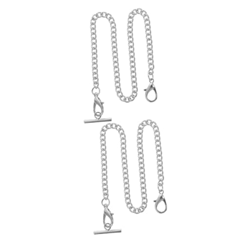 VALICLUD 2 STK Taschenuhr Metallkette Friendship Necklace taschenuhr Kette t-Bar-Taschenuhrkette Hosen für Männer betrachten Outfit Kleiderschnallenkette Kleiderkette Jahrgang Hosenkette VALICLUD 2 STK Taschenuhr Metallkette Friendship Necklace taschenuhr Kette t-Bar-Taschenuhrkette Hosen für Männer betrachten Outfit Kleiderschnallenkette Kleiderkette Jahrgang Hosenkette von VALICLUD