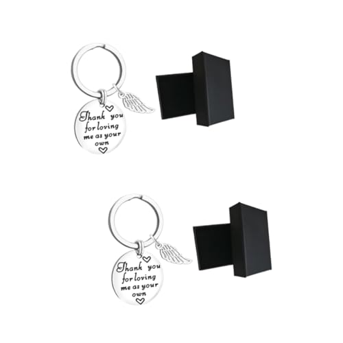 VALICLUD 2stücke Schlüsselanhänger Aus Edelstahl Kreatives Schlüsselpendant Mit Einzigartigem Design Perfektes Accessoire Für Vatertag Und Herrentag Inklusive Geschenkbox von VALICLUD