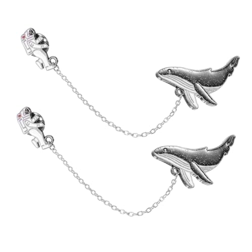 VALICLUD 2 STÜCK Astronaut Wal Anstecknadeln aus Robustem Legierungsmetall Broschen für Rucksack Schal und Pullover Kreatives Cartoon Design Langlebig und Detailreich von VALICLUD