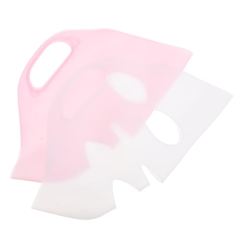 VALICLUD 2 STÜCK Silikon Gesichtsmaske Halter Wiederverwendbar Elastisch Weich Hautfreundlich für Bessere Nährstoffaufnahme und Rutschfestigkeit bei Gesichtstuchmasken Erwachsene von VALICLUD