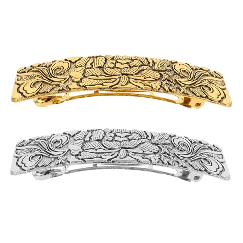 VALICLUD 2 STÜCK Vintage Keltische Haarklammern aus Legierungs Dekorative Barrette Haarspangen für Damen und Mädchen Multifunktionale Haar accessoires für Hochzeit und Alltag von VALICLUD