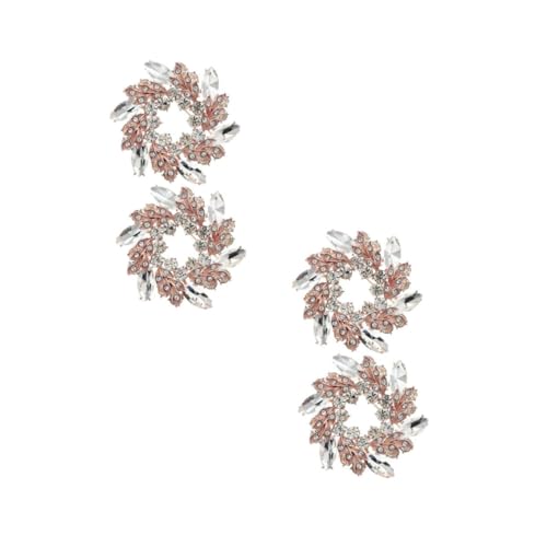 VALICLUD 2 Sätze Brosche Für Damen Brosche Für Frauen Brachbrosche Hutbrosche Frauen Brosche Hochzeitskleid Brosche Hutnadeln Für Damen Brosche Schmuck Rose Gold Strasssteine 2 Stück * 2 von VALICLUD