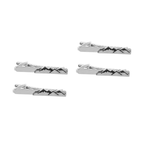 VALICLUD 2 Sätze Hemd Krawattenklammer Krawattenhalter Krawatten Set Krawattenklammern Krawattenclip Krawattenzubehör Krawattennadel Für Herren Zinklegierung Weiß 2 Stück * 2 von VALICLUD