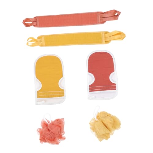 VALICLUD 2 Sätze Peeling Badetuch Teilig Schäumende Wiederverwendbare Duschhandschuhe Kompakt Leicht Hautfreundlich zum Entfernen von Schmutz Öl und Abgestorbener Haut Sanfte Körperpeeling von VALICLUD